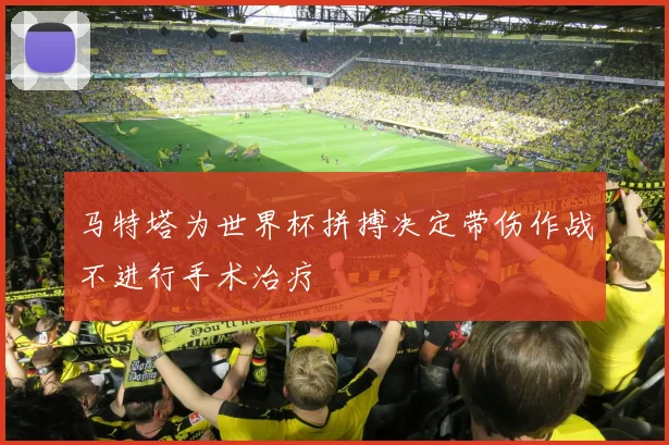 马特塔为世界杯拼搏决定带伤作战不进行手术治疗
